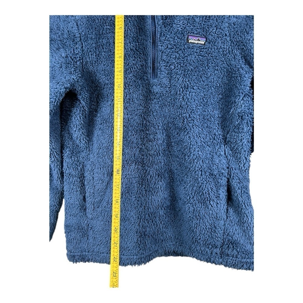 Patagonia Los Gatos Fleece 1/4 Zip Pullover Sweater Jacket Blue Girls Size L 12. - Picture 5 of 8